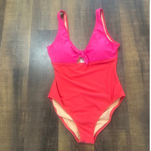 NWT J.Crew One-Piece Cutout Swimsuit with Bow Size XL - Picture 7 of 9